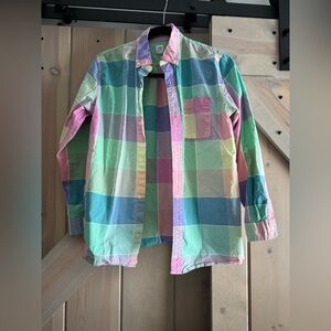 GAP Kids Easter Plaid Shirt